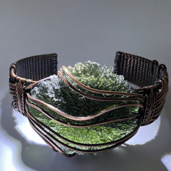 10.21g Maly Chlum Moldavite "Rolex" Bracelet.