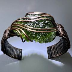 10.21g Maly Chlum Moldavite "Rolex" Bracelet.