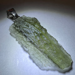 1.6g Moldavite/Silver pendant.