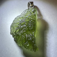 2.47g Moldavite/Silver pendant.