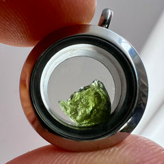 Glass/Stainless Steel Locket with 17mm