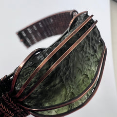 Moldavite Copper Bracelet, 6.34g