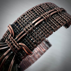 Moldavite Copper Bracelet, 6.34g