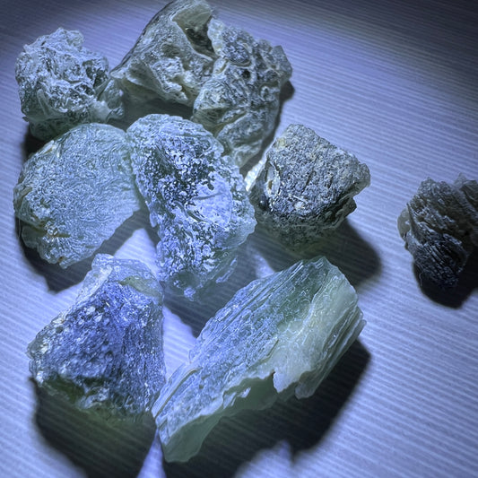 5.09g Moldavite Wholesale Lot 9pc