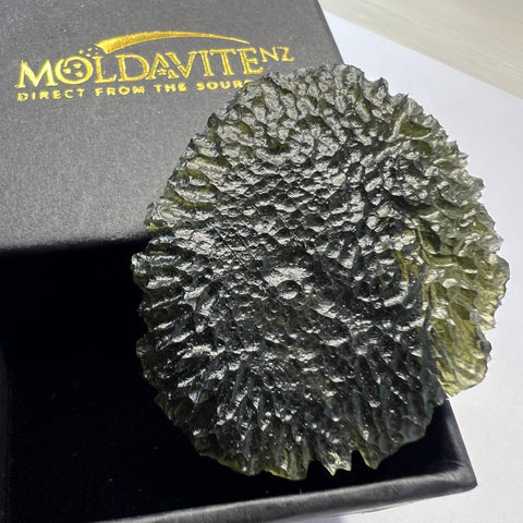 11.45g Maly Chlum "Flawless Angel Chime" Moldavite