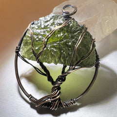 Copper/Moldavite Tree of life