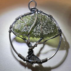 Copper/Moldavite Tree of life