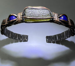 1.2g Moldavite Copper & Lapis Lazuli Bracelet