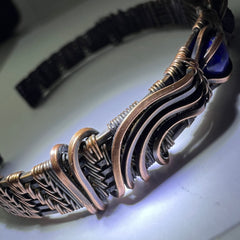 1.2g Moldavite Copper & Lapis Lazuli Bracelet