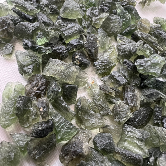 5.0g Total Weight Moldavite Wholesale Lots (Random 8-10 pcs)