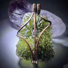4.6g Moldavite & Copper Pendant