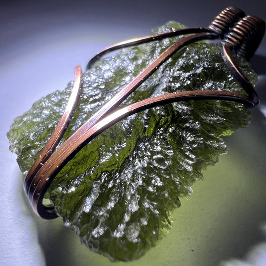 4.6g Moldavite & Copper Pendant