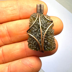 4.6g Moldavite & Copper Pendant