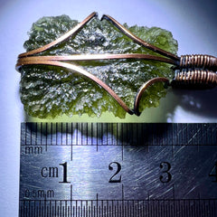 4.6g Moldavite & Copper Pendant