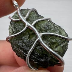 Moldavite/Silver Pendant 8.53g