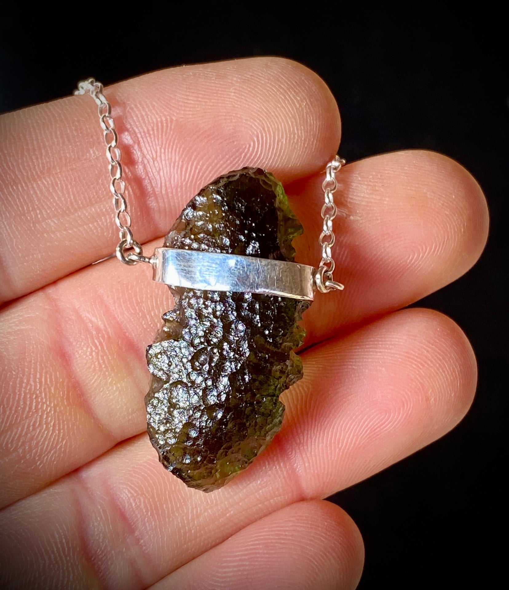 5.4g Moldavite necklace.