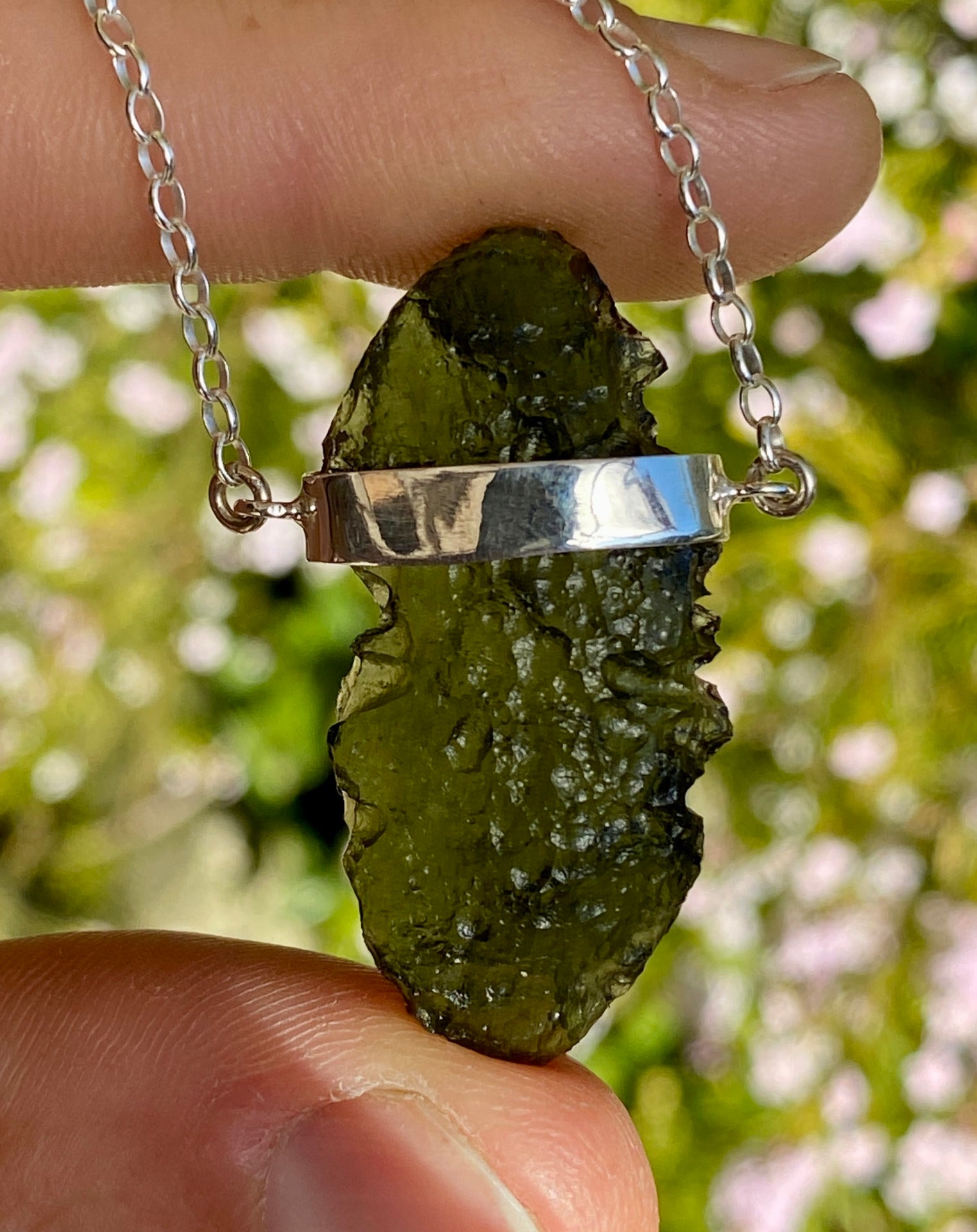 5.4g Moldavite necklace.