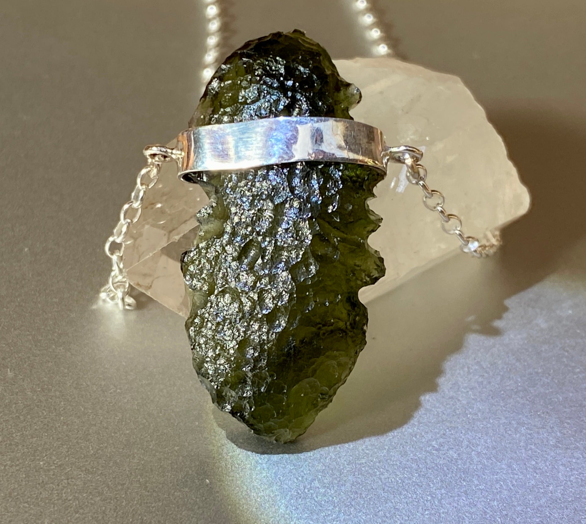 5.4g Moldavite necklace.