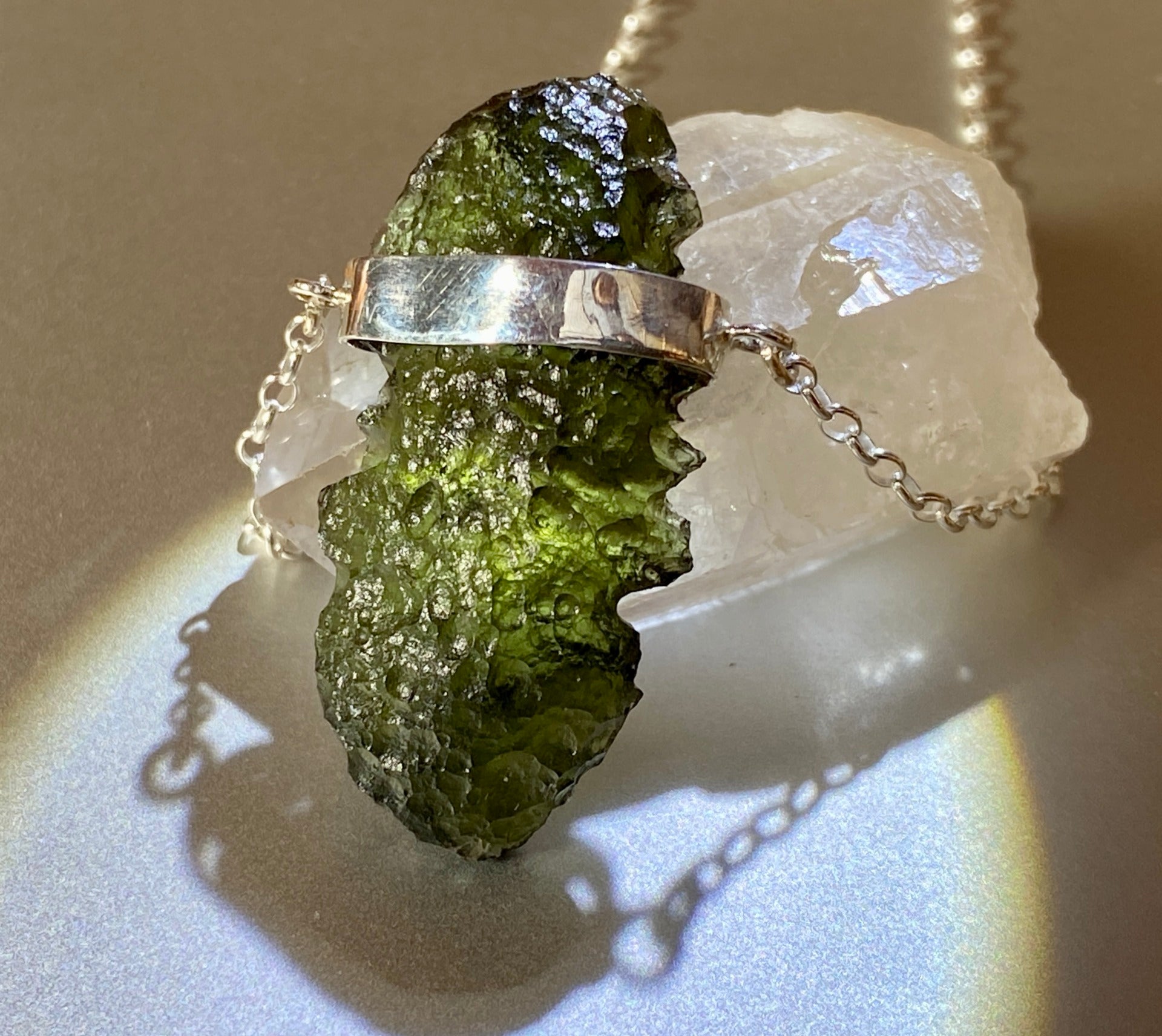 5.4g Moldavite necklace.