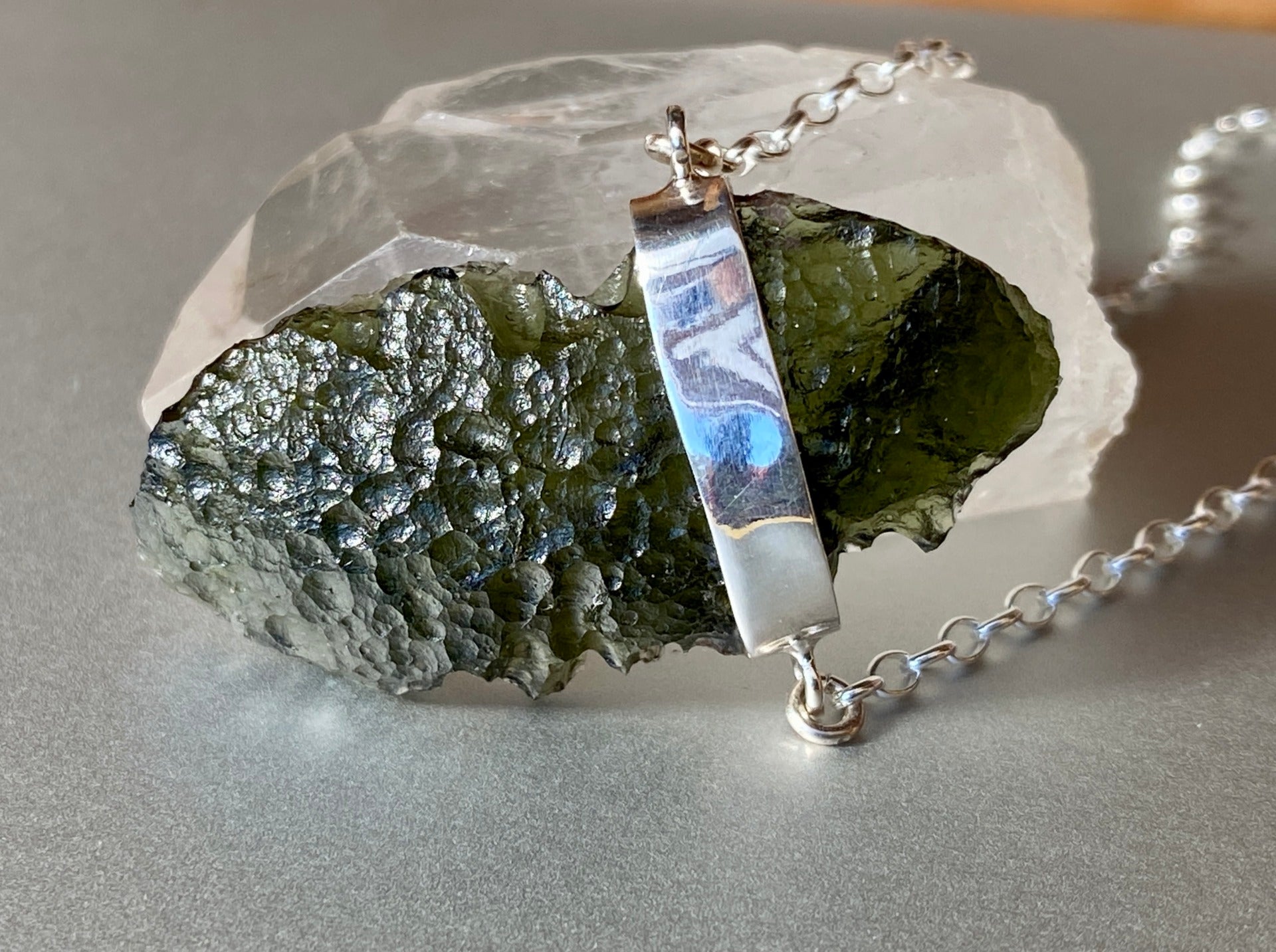 5.4g Moldavite necklace.