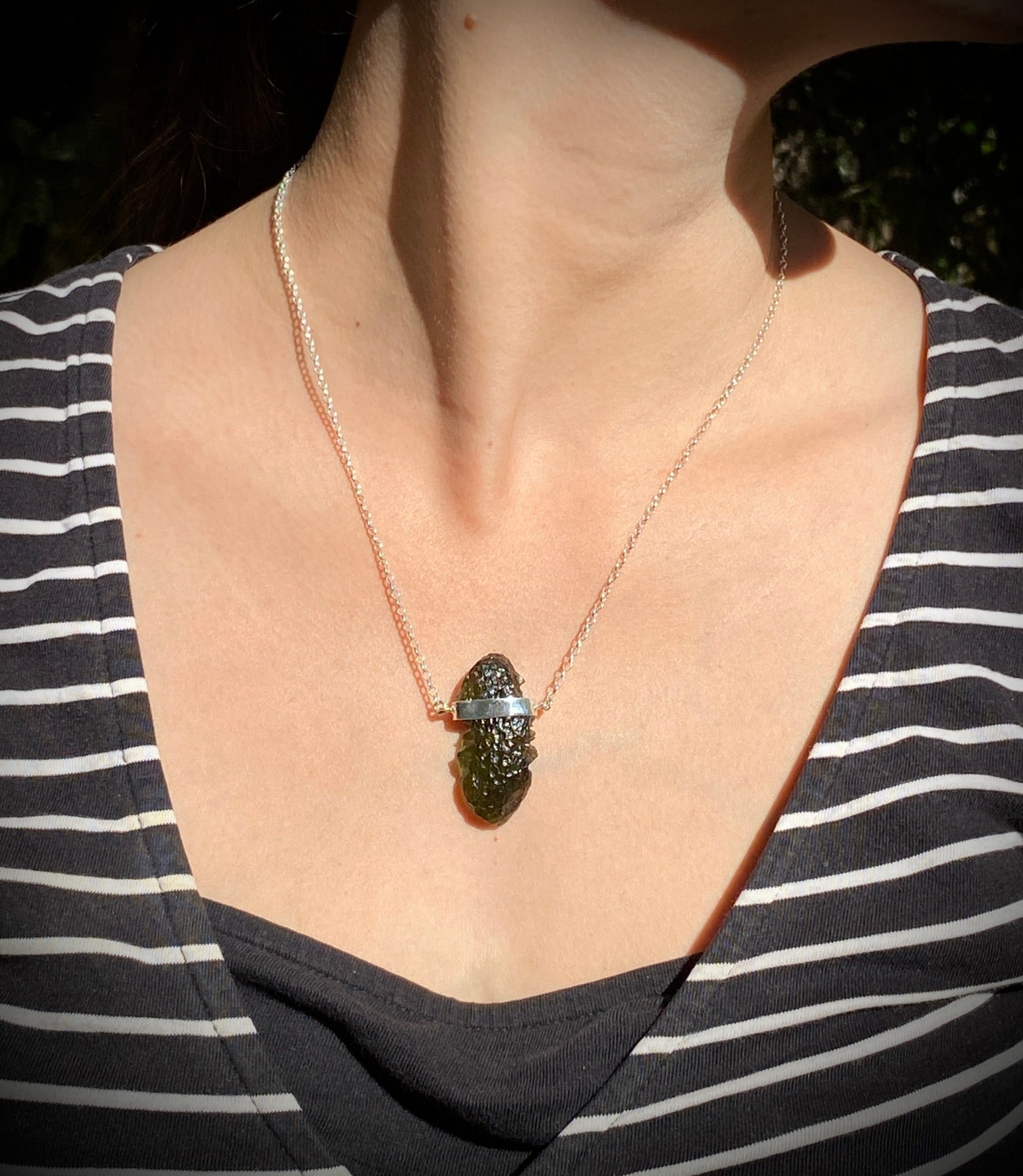 5.4g Moldavite necklace.