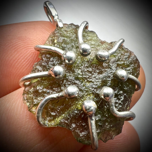 Moldavite & Silver Pendant 2.85g