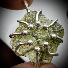 Moldavite & Silver Pendant 2.85g