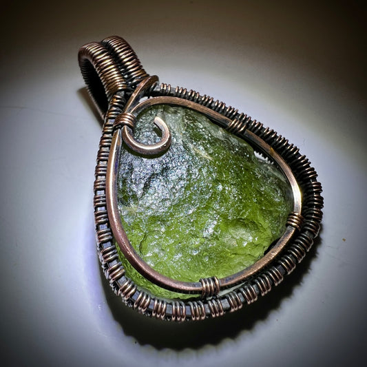 Moldavite Necklace 2.74g.