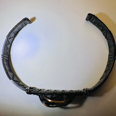 Moldavite/Copper bracelet