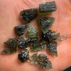 16.5g Wholesale Moldavite Lot - 12pcs