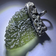 3.22g Moldavite & Silver Pendant