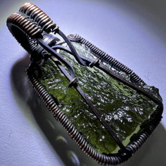 3.3g Moldavite & Copper Pendant