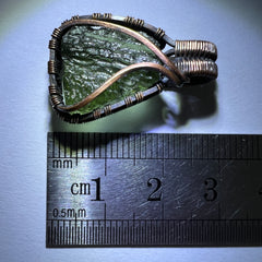 1.6g Moldavite & Copper Pendant
