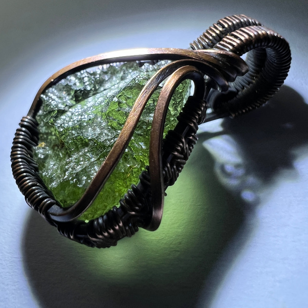 1.73g Moldavite & Copper Pendant