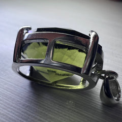 Exquisite Oval-Cut Moldavite Pendant — 7.29 ct