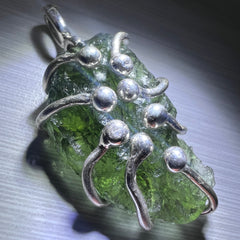 Moldavite & Silver Pendant 2.76g.