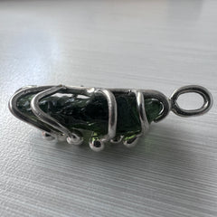 Moldavite & Silver Pendant 2.76g.