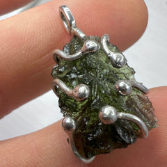Moldavite & Silver Pendant 2.45g