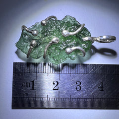 Moldavite & Silver Pendant 3.67g.