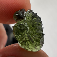 1.35g Maly Chlum Moldavite, Visible Lechatelierite