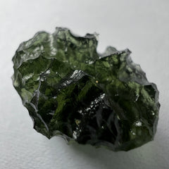 1.35g Maly Chlum Moldavite, Visible Lechatelierite