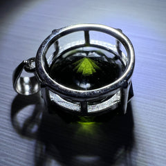 Faceted Octagon Moldavite Pendant (6.65ct - 13 x 13mm)