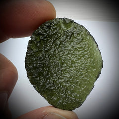 Statement piece Moldavite/LDG Copper pendant - 18.8g