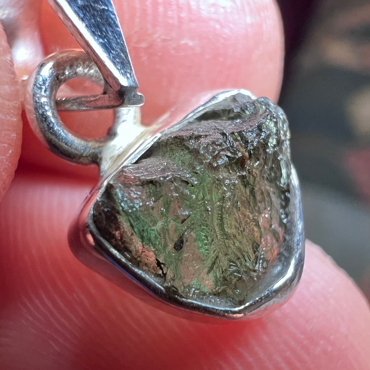 Moldavite Silver pendant, 1.88g