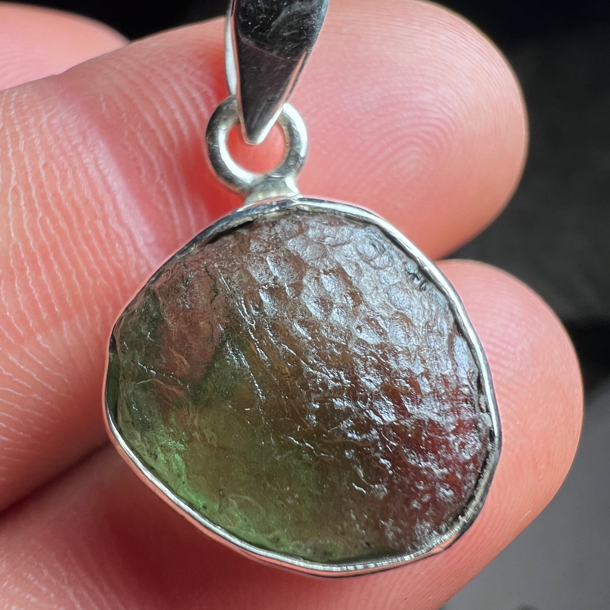 Moldavite Silver pendant, 3.65g