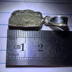 Moldavite Silver pendant, 2.29