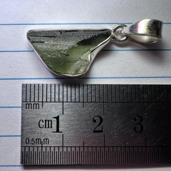 Moldavite Silver pendant, 2.53