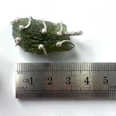 Moldavite Pendant — “Tentacles” Design. 4.39.