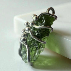 Moldavite & Silver Pendant 2.76g.