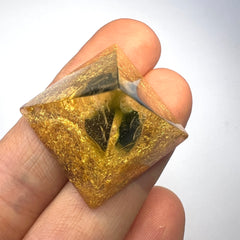 Moldavite Orgone Generator Pyramid –  18mm